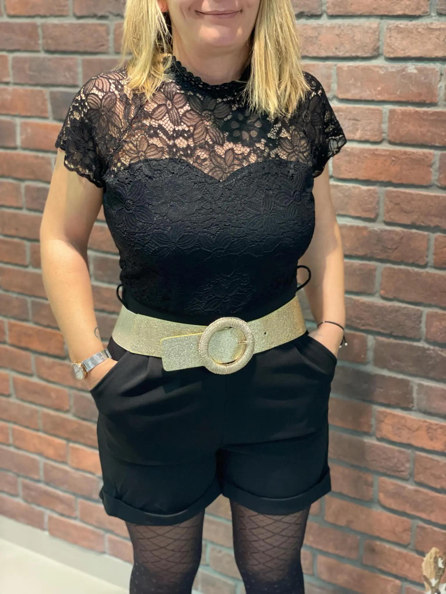 Combi-Short en dentelle