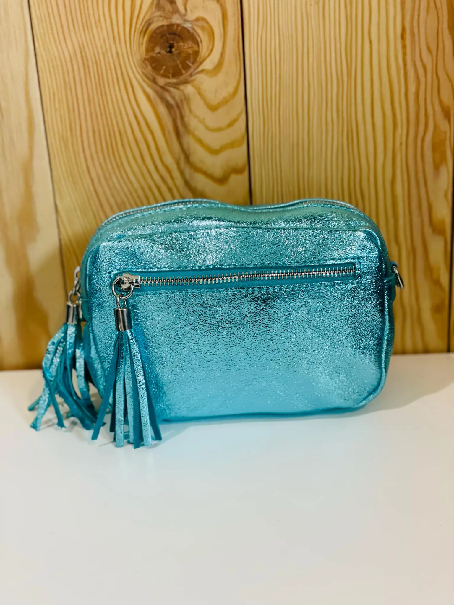 Sac en Cuir Bleu
