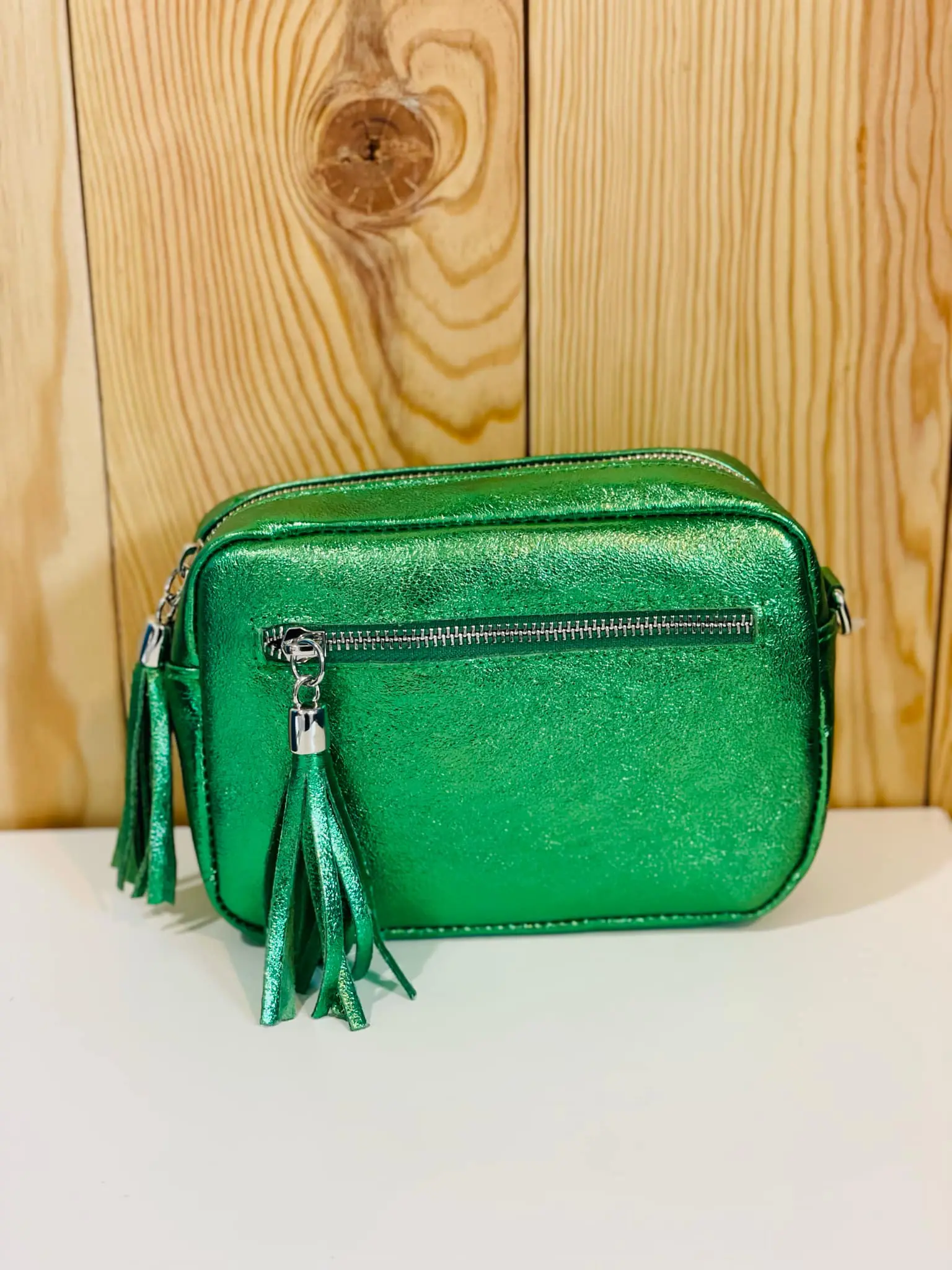 Sac en Cuir Vert