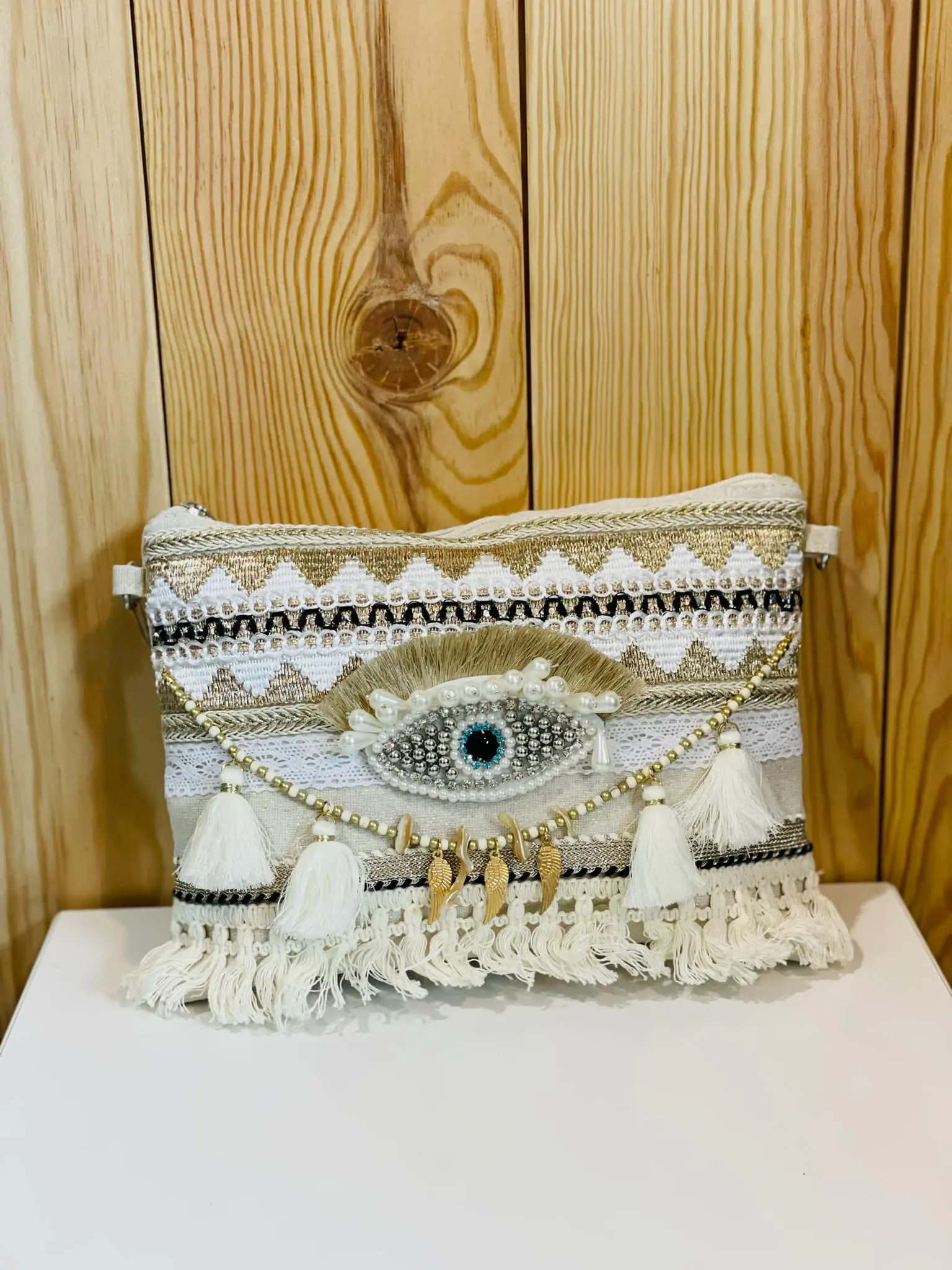 Pochette à bandoulière œil