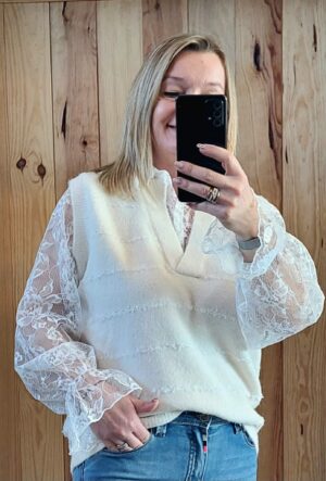 Pull dentelle