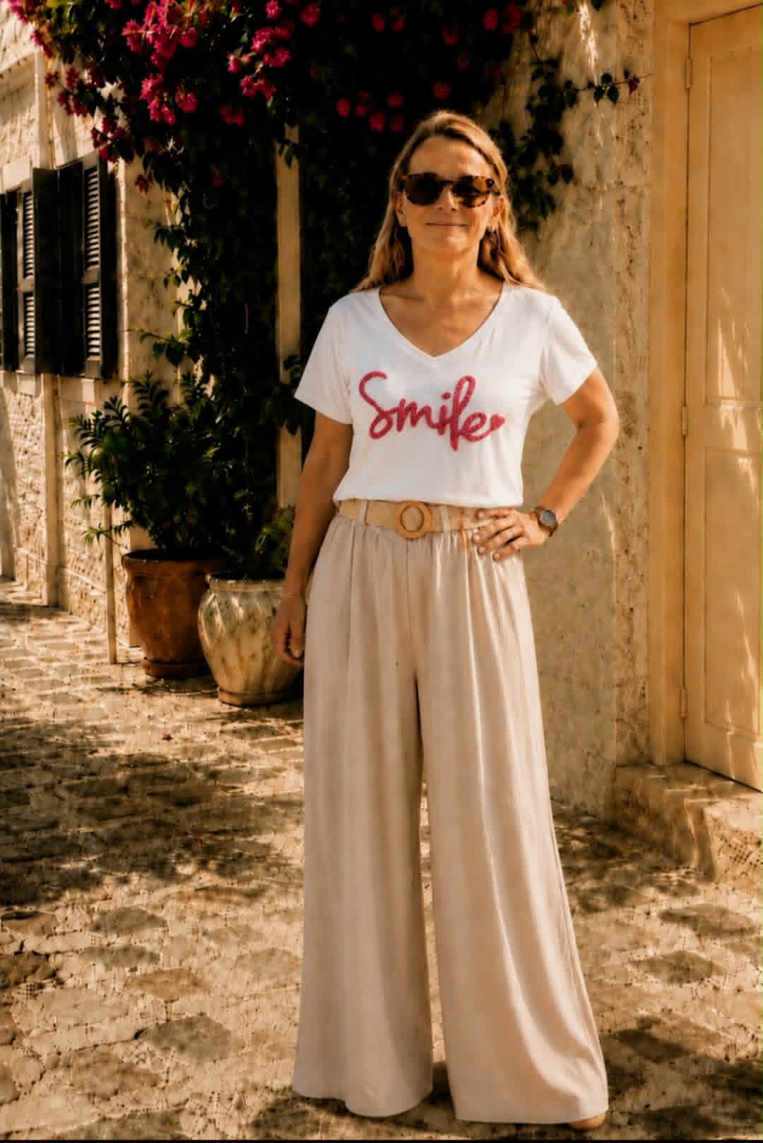 Tee shirt smile pink – Image 2
